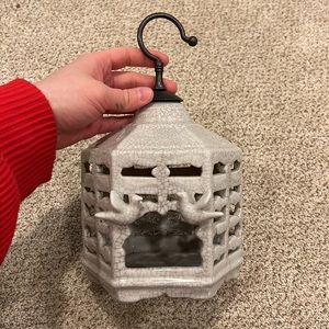 Ceramic decorative bird cage